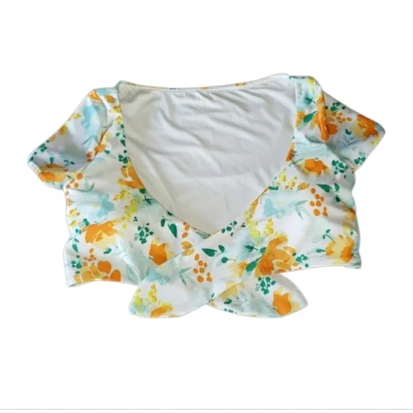 Cupshe Floral Tie knot High-Waiste  Swim Set - Small - Picture 6 of 10